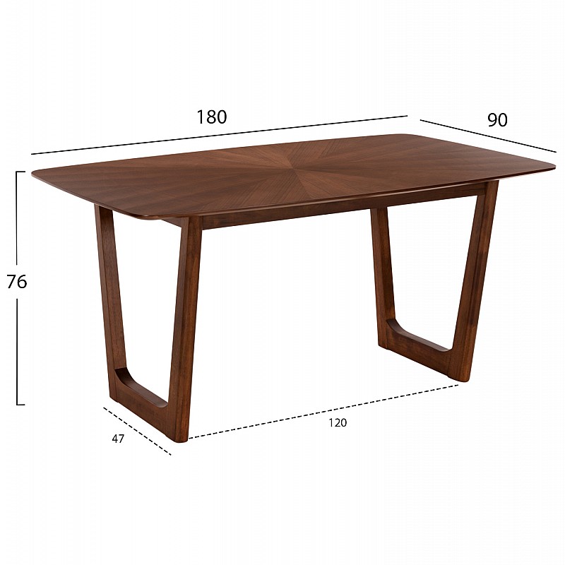 ΣΕΤ ΤΡΑΠΕΖΑΡΙΑΣ 7ΤΜΧ ABAI HM21338.02 ΤΡΑΠΕΖΙ ΑΠΟ MDF--ΚΑΡΕΚΛΕΣ ΜΕ ΜΠΟΥΚΛΕ ΥΦΑΣΜΑ