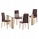 ΣΕΤ ΤΡΑΠΕΖΑΡΙΑΣ 5ΤΜΧ LADY HM11595 ΓΥΑΛΙ--ΜΕΤΑΛΛΟ--MDF ΣΕ SONAMA & ΚΑΦΕ ΥΦΑΣΜΑ ΣΕΤ ΤΡΑΠΕΖΑΡΙΑΣ 5ΤΜΧ LADY HM11595 ΓΥΑΛΙ--ΜΕΤΑΛΛΟ--MDF ΣΕ SONAMA & ΚΑΦΕ ΥΦΑΣΜΑ