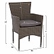 ΣΕΤ ΤΡΑΠΕΖΑΡΙΑΣ 5ΤΜΧ ΤΡΑΠ. 150Χ90 & ΠΟΛΥΘΡΟΝΕΣ WICKER RATTAN ΓΚΡΙ HM11714.01 ΣΕΤ ΤΡΑΠΕΖΑΡΙΑΣ 5ΤΜΧ ΤΡΑΠ. 150Χ90 & ΠΟΛΥΘΡΟΝΕΣ WICKER RATTAN ΓΚΡΙ HM11714.01