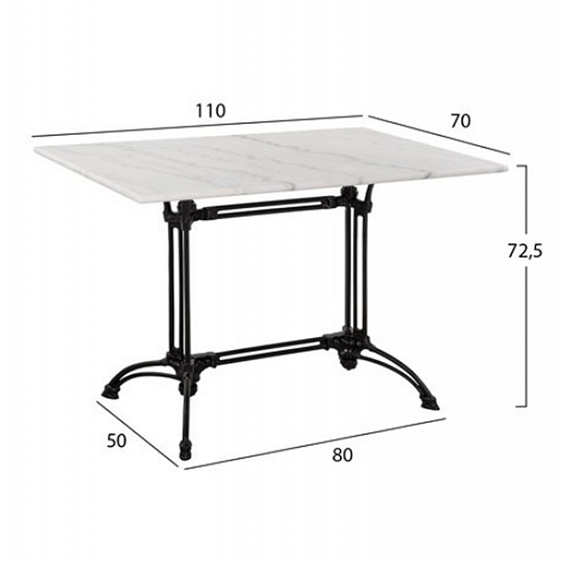 ΣΕΤ ΤΡΑΠΕΖΑΡΙΑΣ 5 TMX ΕΞΩΤΕΡΙΚΟΥ ΧΩΡΟΥ ΜΕ ΜΑΡΜΑΡΙΝΟ ΤΡΑΠΕΖΙ HM11717