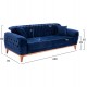 ΣΕΤ ΣΑΛΟΝΙ 3ΤΜΧ BENNINGTON ΜΠΛΕ HM11746.18 ΣΕΤ ΣΑΛΟΝΙ 3ΤΜΧ BENNINGTON ΜΠΛΕ HM11746.18