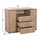 ΣΕΤ ΚΡΕΒΑΤΟΚΑΜΑΡΑΣ 5ΤΜΧ ADLER HM11758 ΜΕΛΑΜΙΝΗ SONAMA OAK-ΓΙΑ ΣΤΡΩΜΑ 160x200εκ