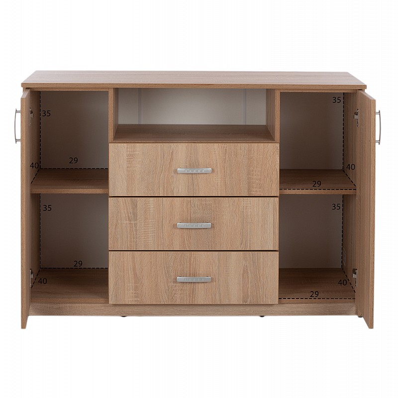 ΣΕΤ ΚΡΕΒΑΤΟΚΑΜΑΡΑΣ 5ΤΜΧ ADLER HM11758 ΜΕΛΑΜΙΝΗ SONAMA OAK-ΓΙΑ ΣΤΡΩΜΑ 160x200εκ