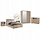 ΣΕΤ ΚΡΕΒΑΤΟΚΑΜΑΡΑΣ 6ΤΜΧ ADLER HM11759 ΜΕΛΑΜΙΝΗ SONAMA OAK-ΓΙΑ ΣΤΡΩΜΑ 160x200εκ