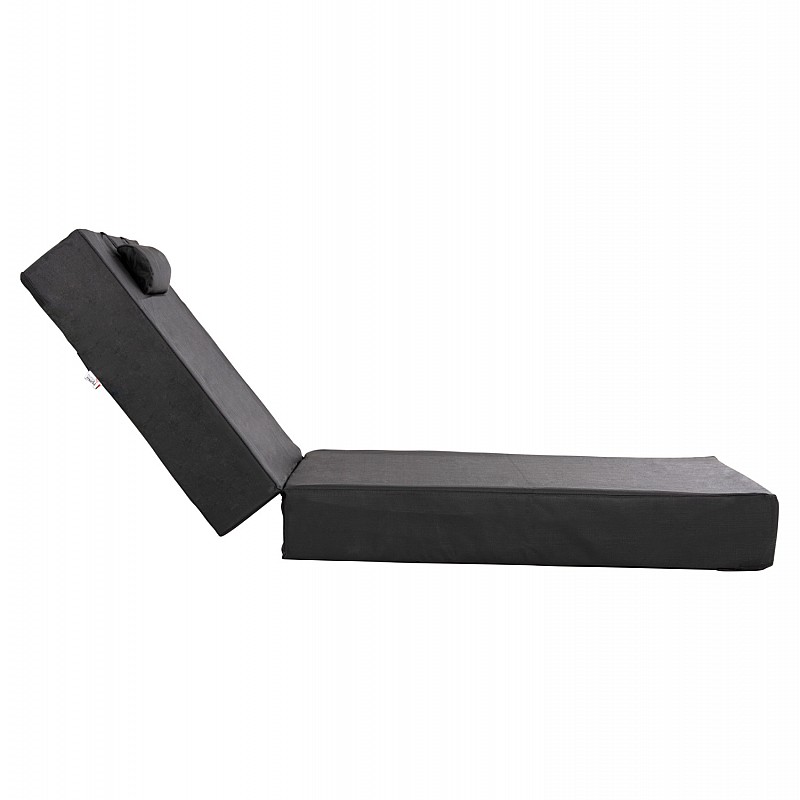 ΜΑΞΙΛΑΡΙ ΞΑΠΛΩΣΤΡΑΣ TEXTILENE SIFNOS ΜΑΥΡΟ HM11761.01 200(120+80)x70x20Yεκ.