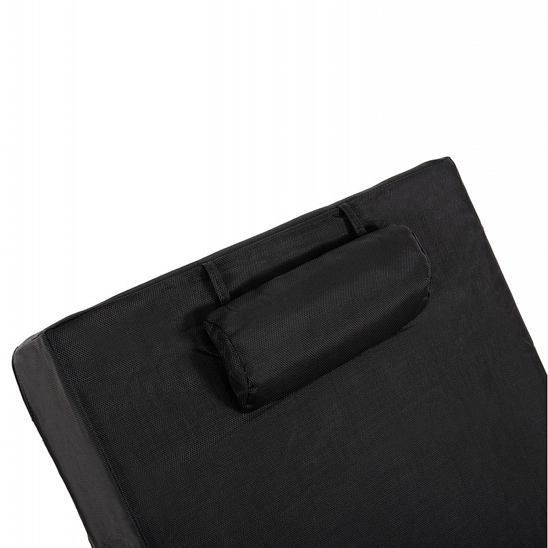 ΜΑΞΙΛΑΡΙ ΞΑΠΛΩΣΤΡΑΣ TEXTILENE SIFNOS ΜΑΥΡΟ HM11761.01 200(120+80)x70x20Yεκ.