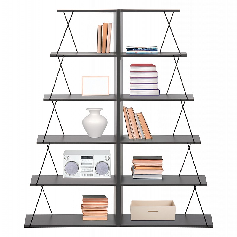 ΣΕΤ ΒΙΒΛΙΟΘΗΚΕΣ 2ΤΜΧ MINI TARS HM11772.20 ΜΕΛΑΜΙΝΗ ΓΚΡΙ-ΜΑΥΡΟ 65x24x146Υεκ.(x2) ΣΕΤ ΒΙΒΛΙΟΘΗΚΕΣ 2ΤΜΧ MINI TARS HM11772.20 ΜΕΛΑΜΙΝΗ ΓΚΡΙ-ΜΑΥΡΟ 65x24x146Υεκ.(x2)