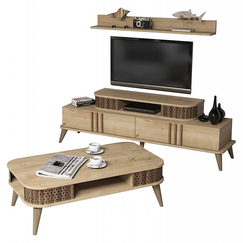 ΣΥΝΘΕΣΗ ΣΑΛΟΝΙΟΥ 2 ΤΜΧ ΦΥΣΙΚΟ OAK HM11848.01 ΣΥΝΘΕΣΗ ΣΑΛΟΝΙΟΥ 2 ΤΜΧ ΦΥΣΙΚΟ OAK HM11848.01