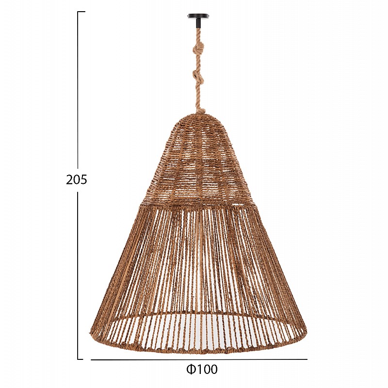 ΣΕΤ ΦΩΤΙΣΤΙΚΟ ΟΡΟΦΗΣ ΚΡΕΜΑΣΤΟ HM11920 ΣΧΟΙΝΙ ΚΑΙ ΙΝΕΣ ΜΠΑΝΑΝΙΑΣ Φ100Χ205Υεκ.