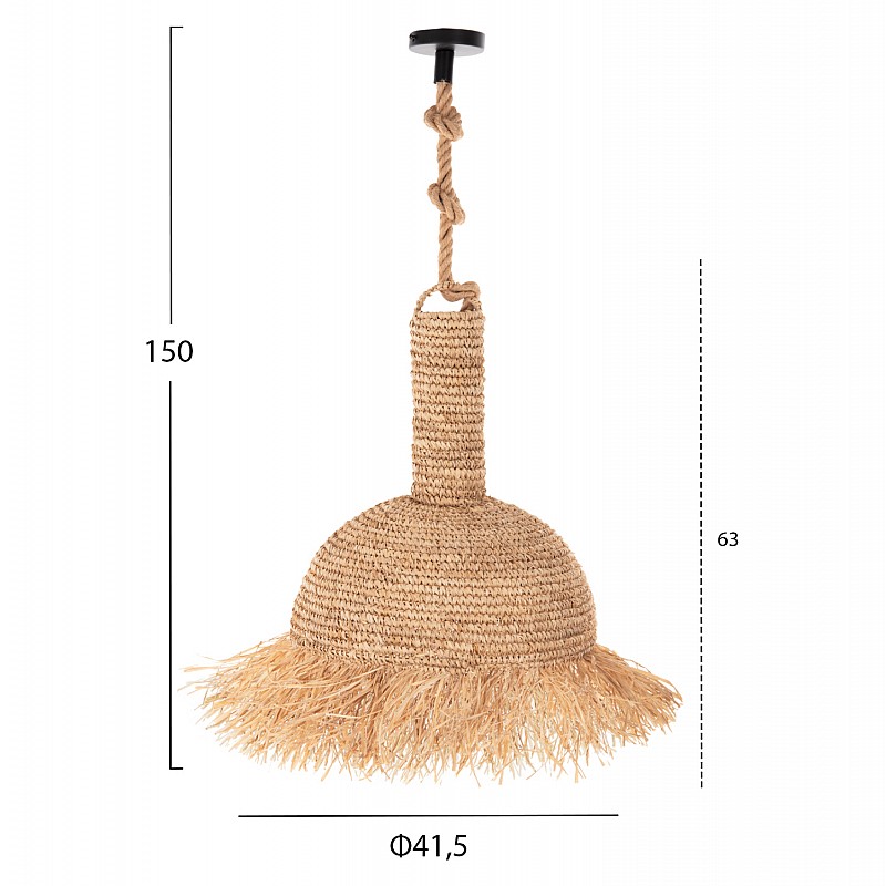 ΣΕΤ ΦΩΤΙΣΤΙΚΟ ΟΡΟΦΗΣ ΚΡΕΜΑΣΤΟ HM11923 ΣΧΟΙΝΙ ΚΑΙ ΙΝΕΣ ΦΟΙΝΙΚΑ Φ41,5x150Υεκ.