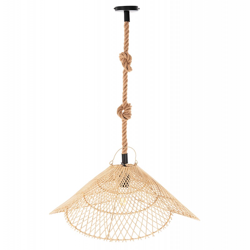 ΣΕΤ ΦΩΤΙΣΤΙΚΟ ΟΡΟΦΗΣ ΚΡΕΜΑΣΤΟ HM11925.02 ΣΧΟΙΝΙ ΚΑΙ ΦΥΣΙΚΟ RATTAN Φ58,5Χ131Υεκ.