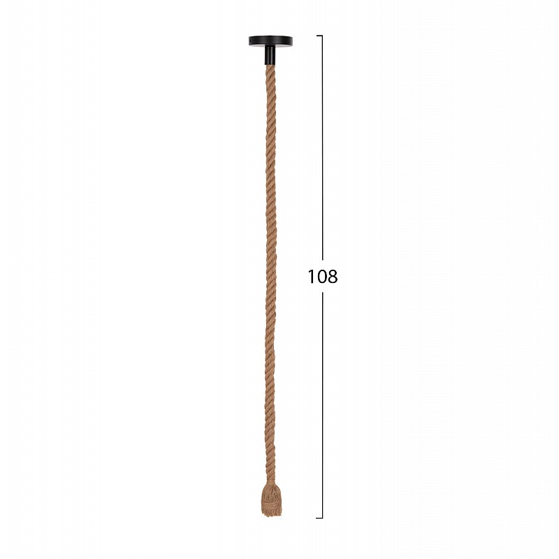 ΦΩΤΙΣΤΙΚΟ ΟΡΟΦΗΣ ΚΡΕΜΑΣΤΟ ΜΕ ΛΑΜΠΤΗΡΑ HM11931.02--ΣΧΟΙΝΙ 1m ΠΑΧΟΥΣ 2cm-ΝΤΟΥΙ Ε27