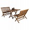 ΣΕΤ ΤΡΑΠΕΖΑΡΙΑΣ ΕΞΩΤ. ΧΩΡΟΥ 3ΤΜΧ KENDALL HM11952 ΜΑΣΙΦ ΞΥΛΟ TEAK ΦΥΣΙΚΟ