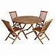 ΣΕΤ ΤΡΑΠΕΖΑΡΙΑΣ ΕΞΩΤ. ΧΩΡΟΥ 5ΤΜΧ KENDALL HM11956 ΜΑΣΙΦ ΞΥΛΟ TEAK ΦΥΣΙΚΟ