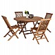 ΣΕΤ ΤΡΑΠΕΖΑΡΙΑΣ ΕΞΩΤ. ΧΩΡΟΥ 5ΤΜΧ KENDALL HM11956 ΜΑΣΙΦ ΞΥΛΟ TEAK ΦΥΣΙΚΟ