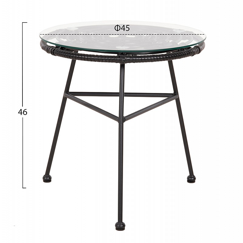 ΣΕΤ ΕΞΩΤΕΡΙΚΟΥ ΧΩΡΟΥ 3ΤΜΧ ALLEGRA HM21047.12 ΜΑΥΡΟ ΣΥΝΘ.RATTAN & ΜΕΤΑΛΛΟ ΣΕΤ ΕΞΩΤΕΡΙΚΟΥ ΧΩΡΟΥ 3ΤΜΧ ALLEGRA HM21047.12 ΜΑΥΡΟ ΣΥΝΘ.RATTAN & ΜΕΤΑΛΛΟ