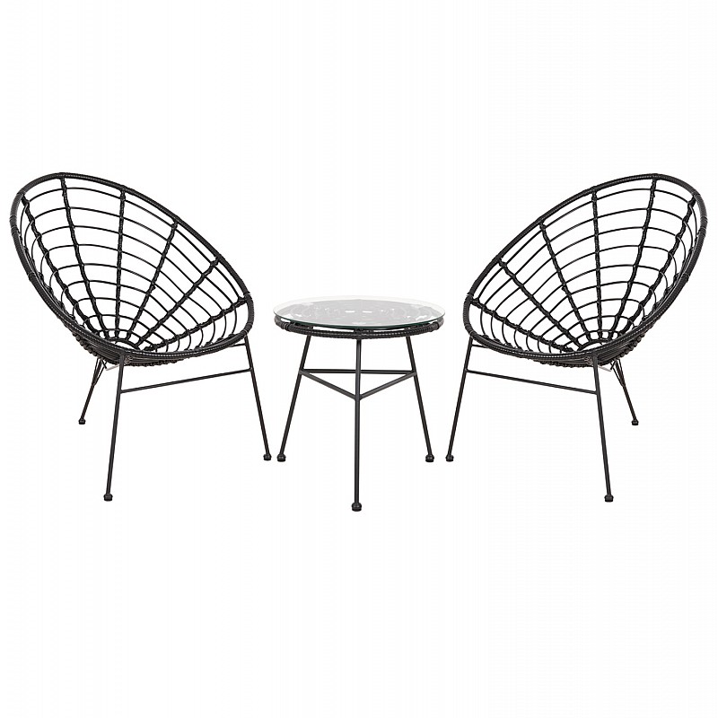 ΣΕΤ ΕΞΩΤΕΡΙΚΟΥ ΧΩΡΟΥ 3ΤΜΧ ALLEGRA HM21047.12 ΜΑΥΡΟ ΣΥΝΘ.RATTAN & ΜΕΤΑΛΛΟ ΣΕΤ ΕΞΩΤΕΡΙΚΟΥ ΧΩΡΟΥ 3ΤΜΧ ALLEGRA HM21047.12 ΜΑΥΡΟ ΣΥΝΘ.RATTAN & ΜΕΤΑΛΛΟ