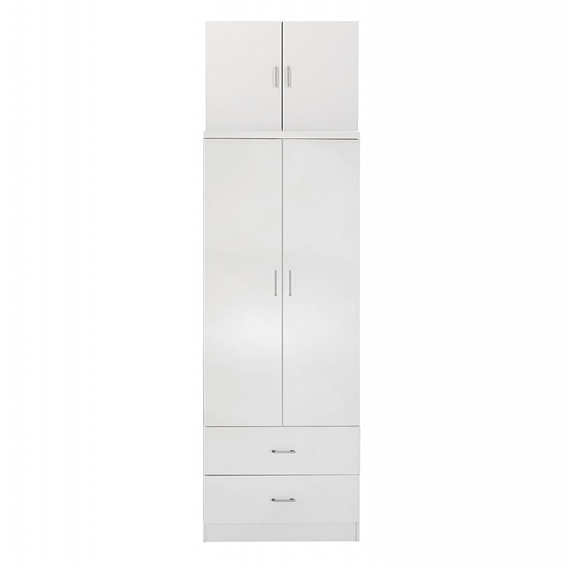 ΝΤΟΥΛΑΠΑ REINA HM21061.05 2ΦΥΛΛΗ ΜΕ ΠΑΤΑΡΙ & 2 ΣΥΡΤΑΡΙΑ-ΜΕΛΑΜΙΝΗ ΛΕΥΚΗ 80x42x241Υεκ
