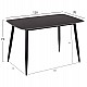 ΣΕΤ ΤΡΑΠΕΖΑΡΙΑΣ 5ΤΜΧ RAVEN HM21068.02 ΚΕΡΑΜΙΚΟ TOP ΜΑΥΡΟ ΜΑΡΜΑΡΟ--ΓΚΡΙ ΥΦΑΣΜΑ