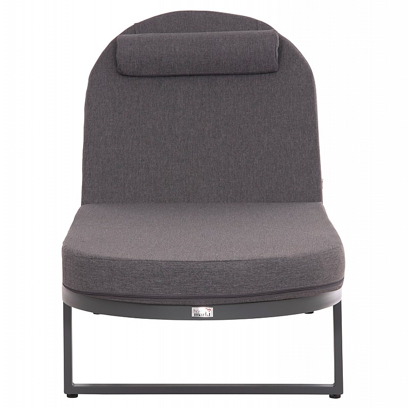 ΕΠΑΓΓΕΛΜATIKH ΞΑΠΛΩΣΤΡΑ MALLOW HM10715.03 ΣΚΟΥΡΟ ΓΚΡΙ ΑΛΟΥΜΙΝΙΟ & ΜΑΞΙΛΑΡΙ 198x71x103Υεκ