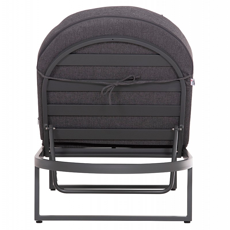 ΕΠΑΓΓΕΛΜATIKH ΞΑΠΛΩΣΤΡΑ MALLOW HM10715.03 ΣΚΟΥΡΟ ΓΚΡΙ ΑΛΟΥΜΙΝΙΟ & ΜΑΞΙΛΑΡΙ 198x71x103Υεκ