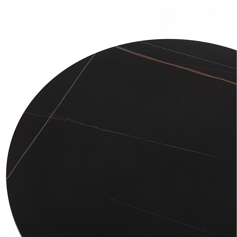 ΣΕΤ 2ΤΜΧ ΤΡΑΠΕΖΙΑ ΣΑΛΟΝΙΟΥ DUNCAN HM21081 MDF ΚΑΙ ΚΕΡΑΜΙΚΟ TOP Φ80εκ & Φ45εκ