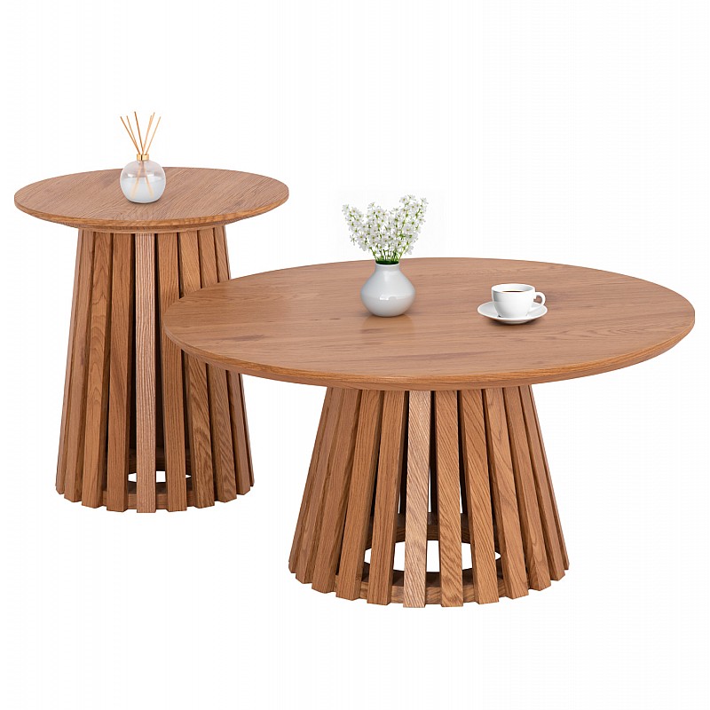 ΣΕΤ 2ΤΜΧ ΤΡΑΠΕΖΙΑ ΣΑΛΟΝΙΟΥ TALBERT HM21083 MDF ΦΥΣΙΚΟ ΞΥΛΟΥ Φ80εκ & Φ45εκ ΣΕΤ 2ΤΜΧ ΤΡΑΠΕΖΙΑ ΣΑΛΟΝΙΟΥ TALBERT HM21083 MDF ΦΥΣΙΚΟ ΞΥΛΟΥ Φ80εκ & Φ45εκ