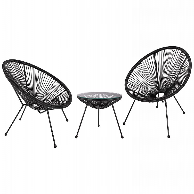 ΣΕΤ ΕΞΩΤΕΡΙΚΟΥ ΧΩΡΟΥ 3ΤΜΧ ACAPULCO HM21101 P.E.RATTAN-ΜΕΤΑΛΛΟ ΣΕ ΜΑΥΡΟ ΣΕΤ ΕΞΩΤΕΡΙΚΟΥ ΧΩΡΟΥ 3ΤΜΧ ACAPULCO HM21101 P.E.RATTAN-ΜΕΤΑΛΛΟ ΣΕ ΜΑΥΡΟ