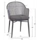 ΣΕΤ LOUNGE 3TMX ΕΞ.ΧΩΡΟΥ OREGO HM21106.01 ΑΛΟΥΜΙΝΙΟ ΣΕ ΣΚΟΥΡΟ ΓΚΡΙ