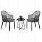 ΣΕΤ LOUNGE 3TMX ΕΞ.ΧΩΡΟΥ OREGO HM21107.01 ΑΛΟΥΜΙΝΙΟ & ΜΕΤΑΛΛΟ ΣΕ ΣΚΟΥΡΟ ΓΚΡΙ