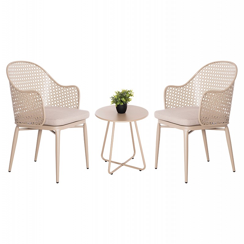 ΣΕΤ LOUNGE 3TMX ΕΞ.ΧΩΡΟΥ OREGO HM21107.03 ΑΛΟΥΜΙΝΙΟ & ΜΕΤΑΛΛΟ ΣΕ ΚΑΠΟΥΤΣΙΝΟ