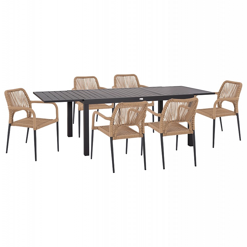 ΣΕΤ ΤΡΑΠΕΖΑΡΙΑΣ ΕΞ.ΧΩΡΟΥ 7ΤΜΧ KRUM HM21150 ΣΚΟΥΡΟ ΓΚΡΙ ΑΛΟΥΜΙΝΙΟ-P.E.TWISTED RATTAN ΣΕΤ ΤΡΑΠΕΖΑΡΙΑΣ ΕΞ.ΧΩΡΟΥ 7ΤΜΧ KRUM HM21150 ΣΚΟΥΡΟ ΓΚΡΙ ΑΛΟΥΜΙΝΙΟ-P.E.TWISTED RATTAN