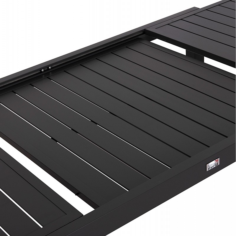 ΣΕΤ ΤΡΑΠΕΖΑΡΙΑΣ ΕΞ.ΧΩΡΟΥ 7ΤΜΧ KRUM HM21156 ΣΚΟΥΡΟ ΓΚΡΙ ΑΛΟΥΜΙΝΙΟ & P.Ε.ΣΧΟΙΝΙ