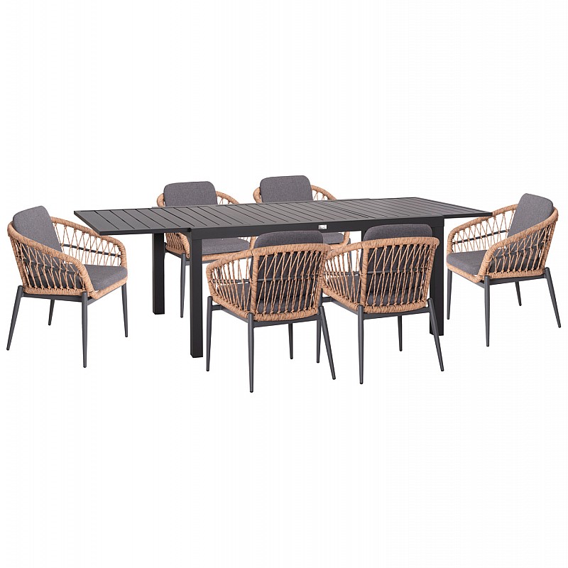 ΣΕΤ ΤΡΑΠΕΖΑΡΙΑΣ ΕΞ.ΧΩΡΟΥ 7ΤΜΧ KRUM HM21157 ΣΚΟΥΡΟ ΓΚΡΙ ΑΛΟΥΜΙΝΙΟ--P.E.RATTAN ΣΕΤ ΤΡΑΠΕΖΑΡΙΑΣ ΕΞ.ΧΩΡΟΥ 7ΤΜΧ KRUM HM21157 ΣΚΟΥΡΟ ΓΚΡΙ ΑΛΟΥΜΙΝΙΟ--P.E.RATTAN