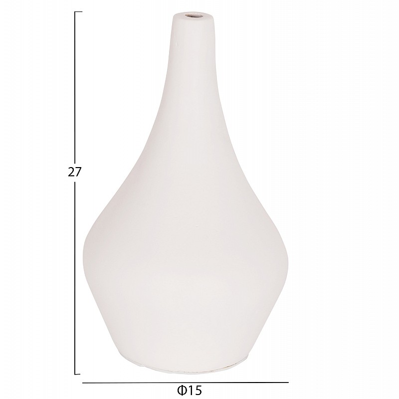 ΣΕΤ 3 ΕΠΙΤΡΑΠΕΖΙΑ ΔΙΑΚΟΣΜΗΤΙΚΑ ΒΑΖΑ DENI ΗΜ21141 FIBER CEMENT ΣΕ ΛΕΥΚΟ