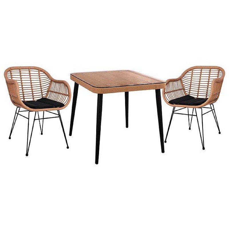 ΣΕΤ 3ΤΜΧ ALLEGRA WICKER ΜΕ ΤΡΑΠΕΖΙ 80X80Χ78Υ ΜΠΕΖ & ΜΑΥΡΟ ΧΡΩΜΑ HM10483 ΣΕΤ 3ΤΜΧ ALLEGRA WICKER ΜΕ ΤΡΑΠΕΖΙ 80X80Χ78Υ ΜΠΕΖ & ΜΑΥΡΟ ΧΡΩΜΑ HM10483