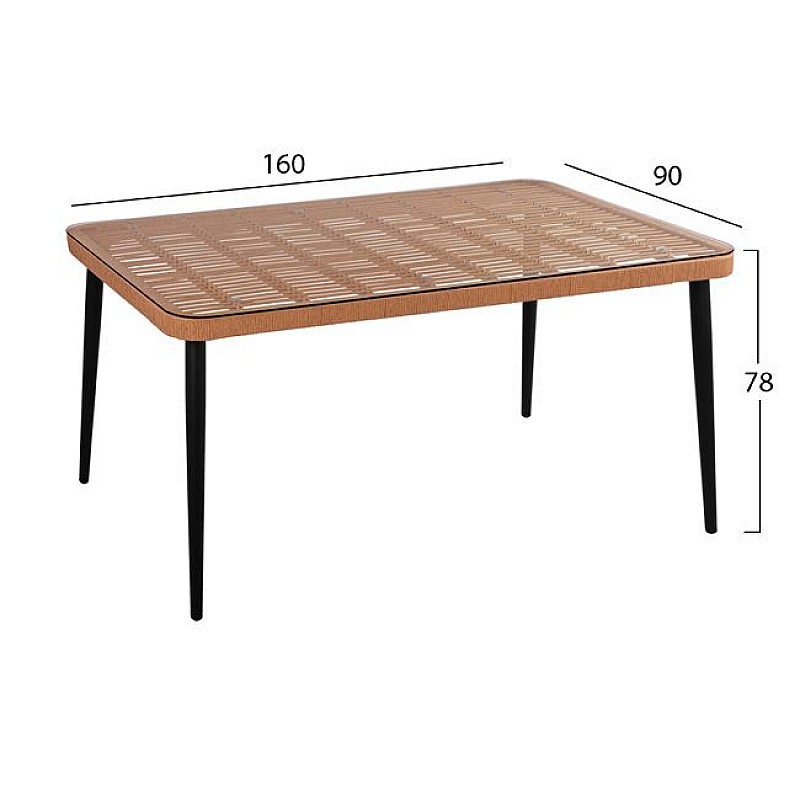 ΣΕΤ 7ΤΜΧ ALLEGRA WICKER ΜΕ ΤΡΑΠΕΖΙ 160X90X78Υ ΜΠΕΖ & ΜΑΥΡΟ ΧΡΩΜΑ HM10513 ΣΕΤ 7ΤΜΧ ALLEGRA WICKER ΜΕ ΤΡΑΠΕΖΙ 160X90X78Υ ΜΠΕΖ & ΜΑΥΡΟ ΧΡΩΜΑ HM10513