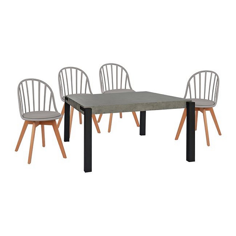 ΣΕΤ 5 ΤΜΧ ΤΡΑΠΕΖΙ 140x88x75 cm MDF ΜΕ ΚΑΡΕΚΛΕΣ ALINA HM11173 ΣΕΤ 5 ΤΜΧ ΤΡΑΠΕΖΙ 140x88x75 cm MDF ΜΕ ΚΑΡΕΚΛΕΣ ALINA HM11173