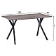 ΣΕΤ ΤΡΑΠΕΖΑΡΙΑΣ HM11181 5ΤΜΧ ΤΡΑΠΕΖΙ 140x80x75 cm MDF OLD BEECH & ΚΑΡΕΚΛΕΣ CLARA ΓΚΡΙ ΒΕΛΟΥΔΟ