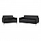 ΣΕΤ 2 ΤΜΧ ΚΑΝΑΠΕΣ 3ΘΕΣΙΟΣ ΚΑΙ 2ΘΕΣΙΟΣ NELLIE HM11274.01 ΜΑΥΡΟ ΧΡΩΜΑ