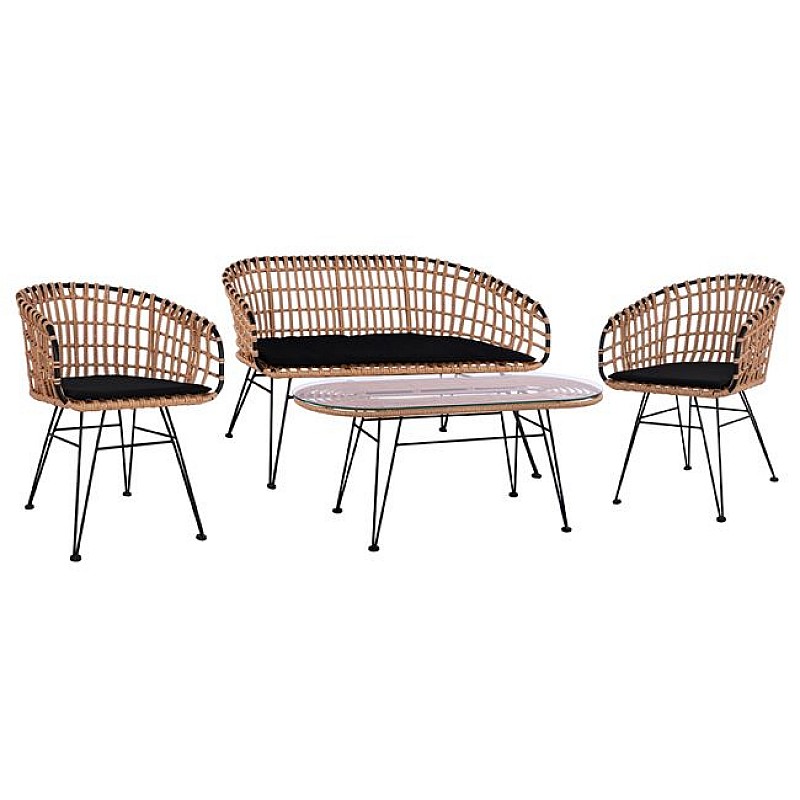 ΣΕΤ 4ΤΜΧ ΤΡΑΠΕΖΙ ΜΕ ΠΑΓΚΑΚΙ & 2 ΠΟΛΥΘΡΟΝΕΣ ALLEGRA WICKER ΜΠΕΖ HM10600 ΣΕΤ 4ΤΜΧ ΤΡΑΠΕΖΙ ΜΕ ΠΑΓΚΑΚΙ & 2 ΠΟΛΥΘΡΟΝΕΣ ALLEGRA WICKER ΜΠΕΖ HM10600