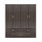 ΣΕΤ 2 ΤΜΧ ΝΤΟΥΛΑΠΑ 4ΦΥΛΛΗ ΜΕ 4 ΣΥΡΤΑΡΙΑ ZEBRANO 160X42X181 HM11349.01