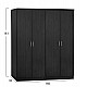 ΣΕΤ 2 ΤΜΧ ΝΤΟΥΛΑΠΑ 4ΦΥΛΛΗ ZEBRANO 160X42X181 HM11350.01 ΣΕΤ 2 ΤΜΧ ΝΤΟΥΛΑΠΑ 4ΦΥΛΛΗ ZEBRANO 160X42X181 HM11350.01