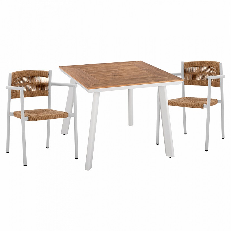 ΣΕΤ ΤΡΑΠΕΖΑΡΙΑ 3ΤΜΧ ΤΡΑΠΕΖΙ ΑΛΟΥΜΙΝΙΟΥ 80X80 & ΠΟΛΥΘΡΟΝΕΣ ΛΕΥΚΕΣ  HM11441 ΣΕΤ ΤΡΑΠΕΖΑΡΙΑ 3ΤΜΧ ΤΡΑΠΕΖΙ ΑΛΟΥΜΙΝΙΟΥ 80X80 & ΠΟΛΥΘΡΟΝΕΣ ΛΕΥΚΕΣ  HM11441