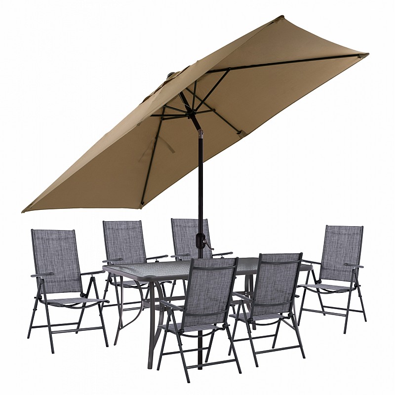 ΣΕΤ ΤΡΑΠΕΖΑΡΙΑ 8ΤΜΧ ΤΡΑΠΕΖΙ ΜΕ ΠΟΛΥΘΡΟΝΕΣ 7ΘΕΣΕΩΝ ΠΤΥ/ΝΗ & ΟΜΠΡΕΛΑ ΜΟΚΑ ΓΚΡΙ HM11479 ΣΕΤ ΤΡΑΠΕΖΑΡΙΑ 8ΤΜΧ ΤΡΑΠΕΖΙ ΜΕ ΠΟΛΥΘΡΟΝΕΣ 7ΘΕΣΕΩΝ ΠΤΥ/ΝΗ & ΟΜΠΡΕΛΑ ΜΟΚΑ ΓΚΡΙ HM11479