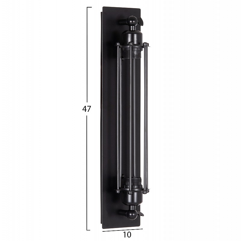 ΑΠΛΙΚΑ ΤΟΙΧΟΥ 2ΦΩΤΗ BEACON HM4463 ΜΕΤΑΛΛΟ ΣΕ ΜΑΥΡΟ 10x10x47Υεκ. ΑΠΛΙΚΑ ΤΟΙΧΟΥ 2ΦΩΤΗ BEACON HM4463 ΜΕΤΑΛΛΟ ΣΕ ΜΑΥΡΟ 10x10x47Υεκ.