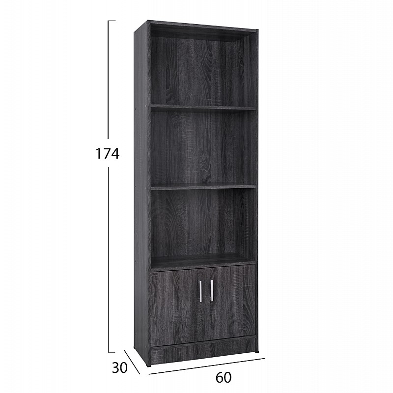 ΒΙΒΛΙΟΘΗΚΗ ΜΕΛΑΜΙΝΗΣ HAYDEN HM2269.01 ΣΕ ΑΝΘΡΑΚΙ ΧΡΩΜΑ 60x30x174 εκ. ΒΙΒΛΙΟΘΗΚΗ ΜΕΛΑΜΙΝΗΣ HAYDEN HM2269.01 ΣΕ ΑΝΘΡΑΚΙ ΧΡΩΜΑ 60x30x174 εκ.