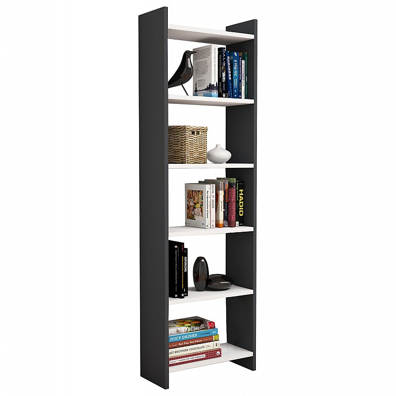 ΒΙΒΛΙΟΘΗΚΗ CLASSIKER HM9226.13 ΜΕΛΑΜΙΝΗΣ ΓΚΡΙ-ΛΕΥΚΟ 48,5x22x160Υεκ.
