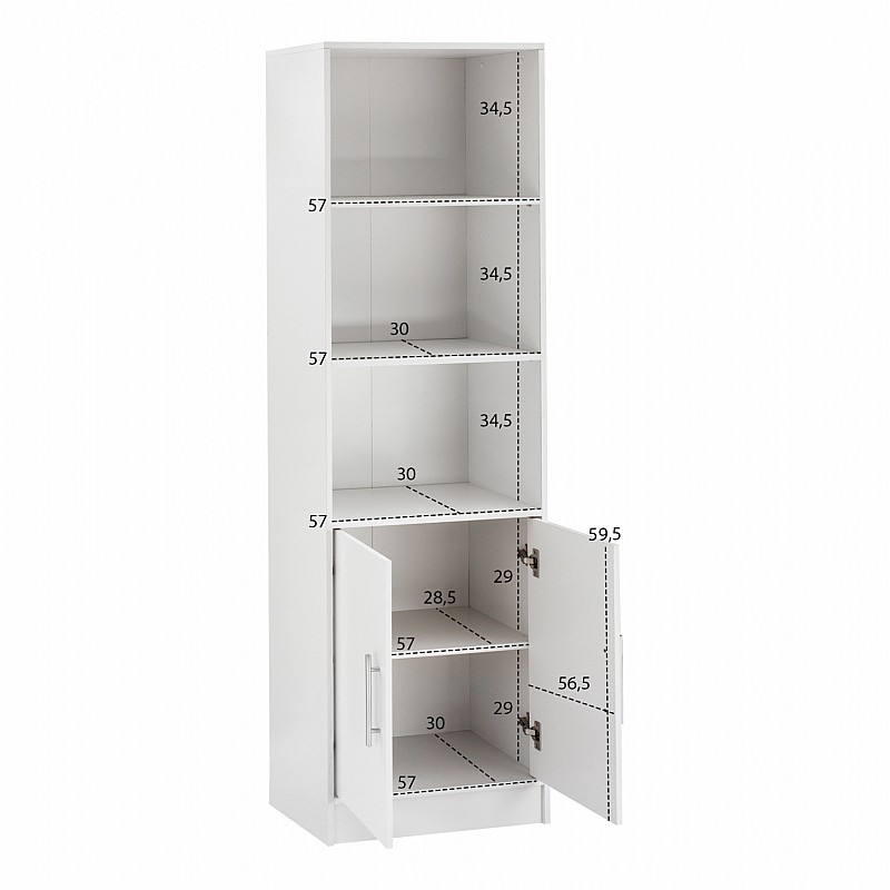 ΒΙΒΛΙΟΘΗΚΗ ΜΕΛΑΜΙΝΗΣ ENSLEY HM2027.05 ΣΕ ΛΕΥΚΗ ΑΠΟΧΡΩΣΗ 60x30x180 εκ. ΒΙΒΛΙΟΘΗΚΗ ΜΕΛΑΜΙΝΗΣ ENSLEY HM2027.05 ΣΕ ΛΕΥΚΗ ΑΠΟΧΡΩΣΗ 60x30x180 εκ.