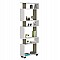 ΒΙΒΛΙΟΘΗΚΗ ΜΕΛΑΜΙΝΗΣ OWLOLIVE GREY ΛΕΥΚΟ 60x19,5x165Yεκ.HM8923.11